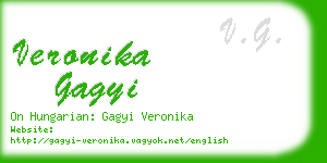 veronika gagyi business card